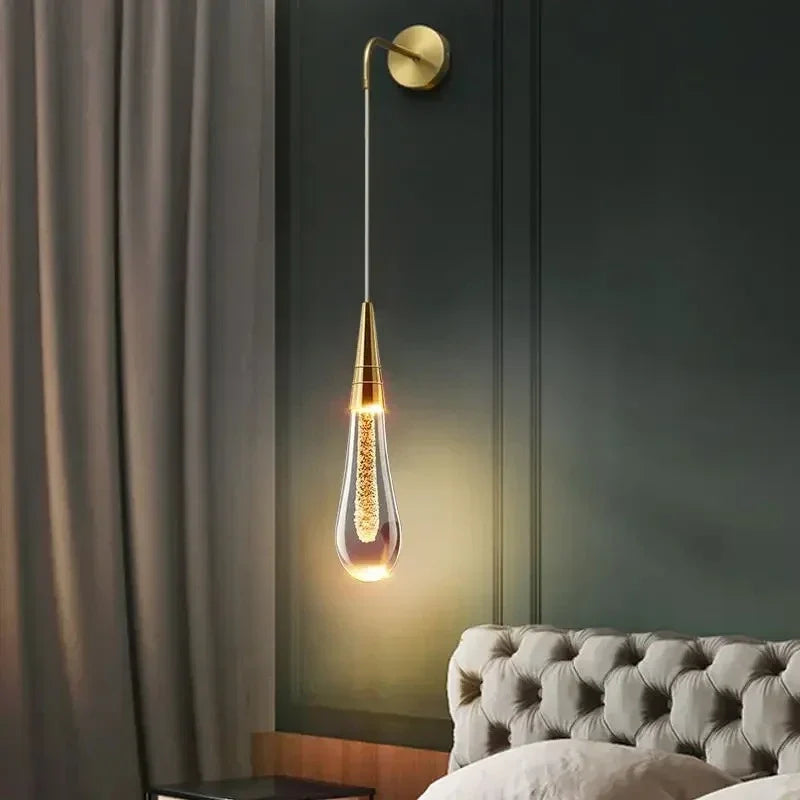 Kinkiet ścienny wiszący z dekoracyjną żarówką — minimalistyczna lampa LED | Norivo Norivo