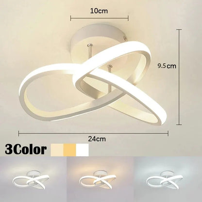 Lampa sufitowa LED — geometryczna oprawa trzy pierścienie, styl modern | Norivo Norivo
