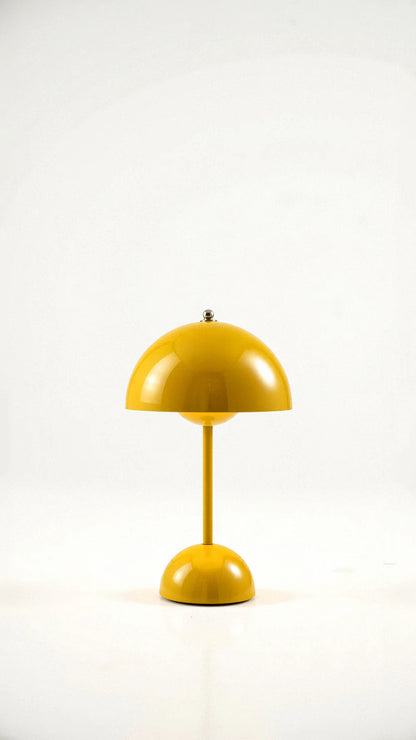 Lampa stołowa żółta