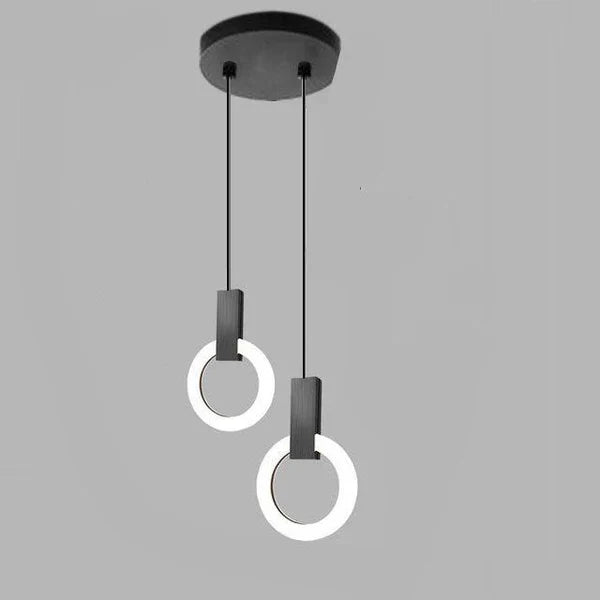 Lampa wisząca LED złoty pierścień | Norivo Norivo