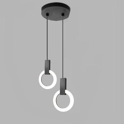Lampa wisząca LED złoty pierścień | Norivo Norivo