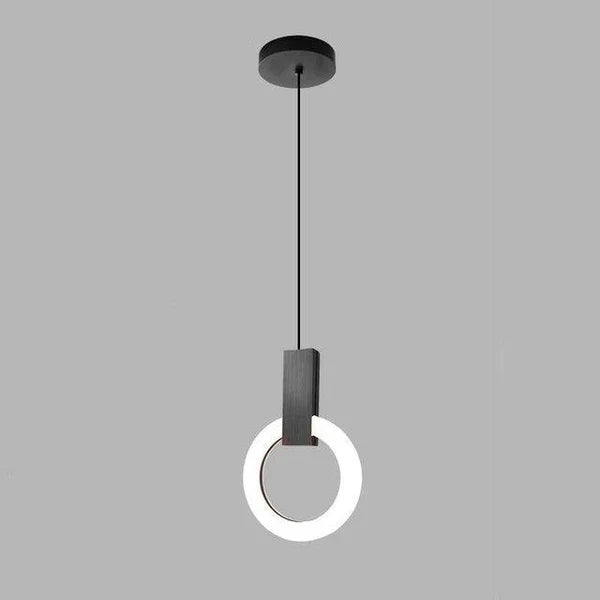 Lampa wisząca LED złoty pierścień | Norivo Norivo
