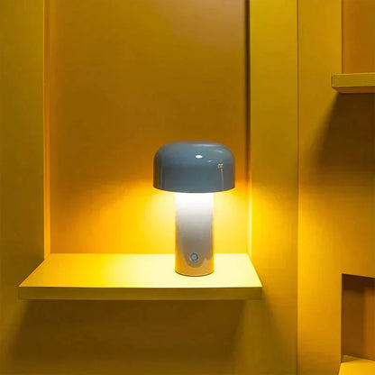 Nowoczesna lampa stołowa LED — grzybek, przenośna, ładowalna, dotykowa | Norivo Norivo