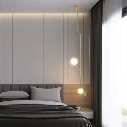 Lampa wisząca LED z kulistymi kloszami — minimalistyczny design | Norivo Norivo
