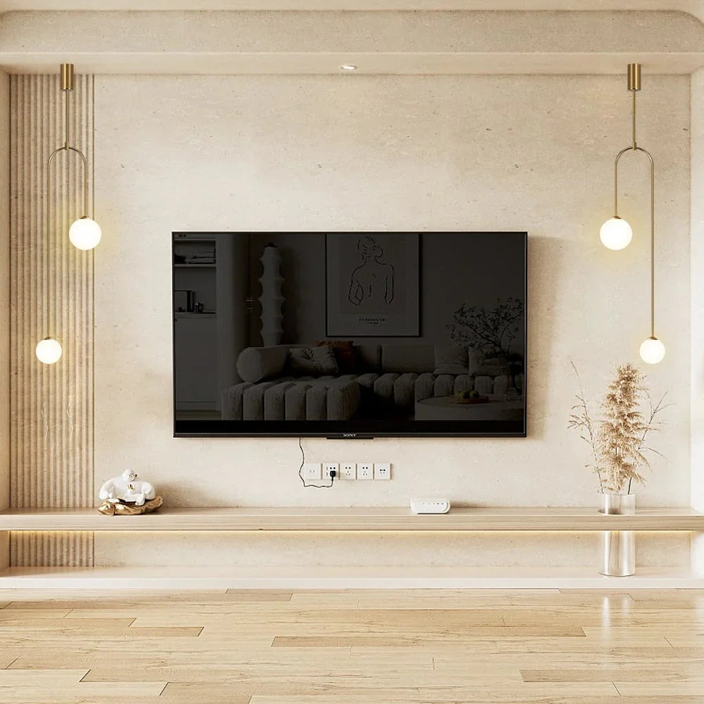 Lampa wisząca LED z kulistymi kloszami — minimalistyczny design | Norivo Norivo