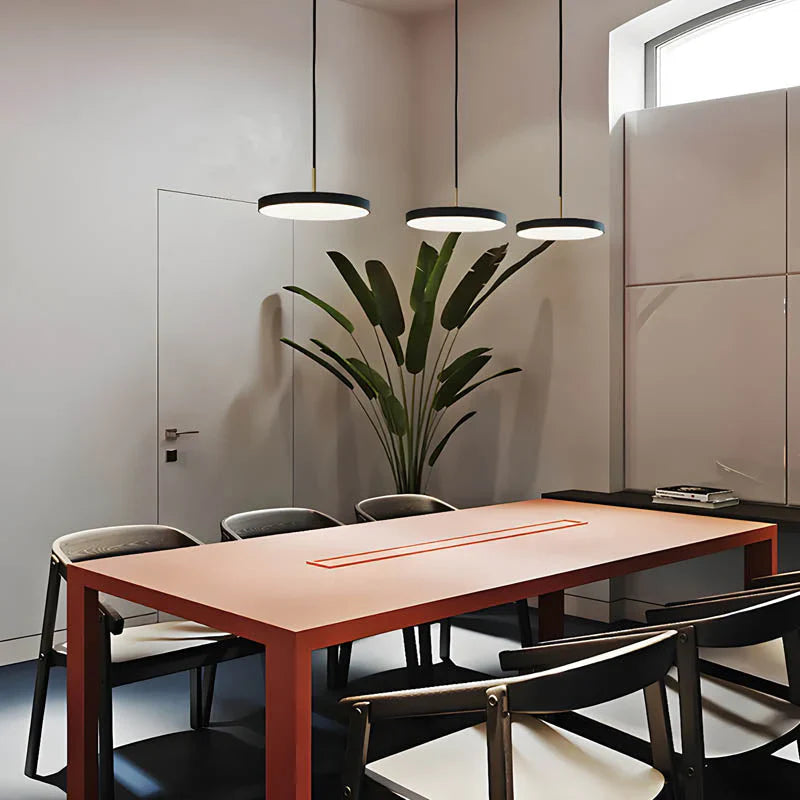 Okrągła lampa wisząca LED — jadalnia i salon | Norivo Norivo