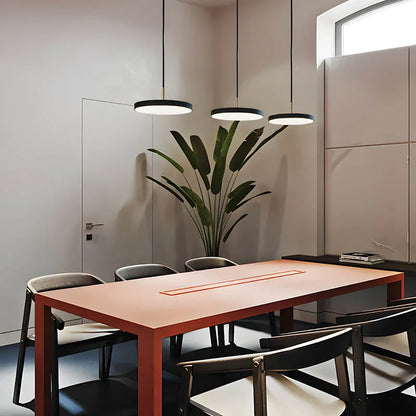 Okrągła lampa wisząca LED — jadalnia i salon | Norivo Norivo