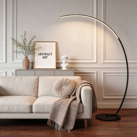 Lampa podłogowa industrialna czarna regulowana