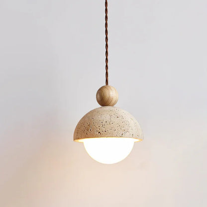 Lampa wisząca z kamienia — minimalistyczna lampa sufitowa dekoracyjna | Norivo Norivo