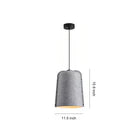 Lampa wisząca z filcu — akustyczna Norivo