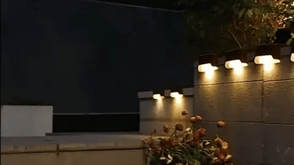 Solarne lampy ścienne LED — ogród i taras IP65 Norivo
