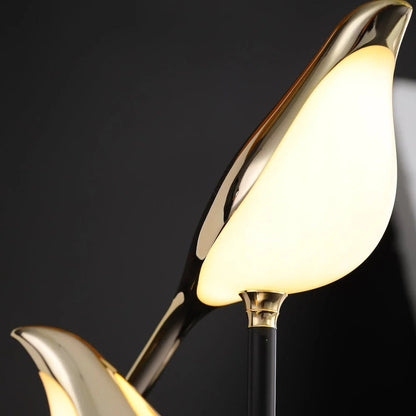 Designerska lampka nocna LED z ptakami — regulowana barwa światła | Norivo Norivo
