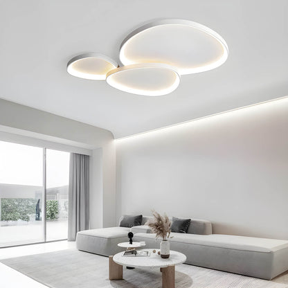 Plafon DEWY — okrągła, minimalistyczna lampa sufitowa, biała lub czarna | Norivo Norivo
