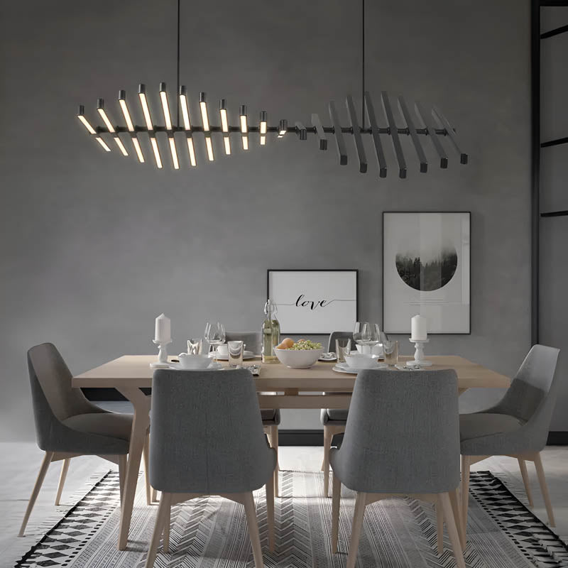 Lampa sufitowa FORMS — modułowy żyrandol z linii świetlnych kul LED | Norivo Norivo
