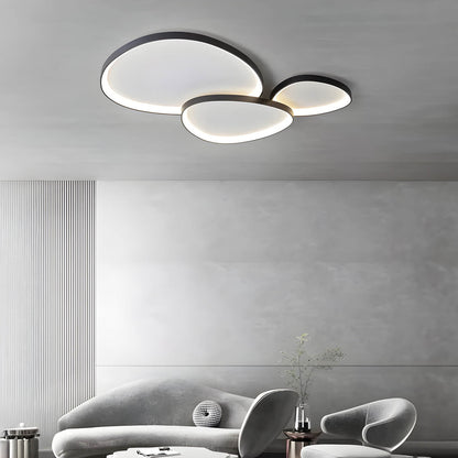Plafon DEWY — okrągła, minimalistyczna lampa sufitowa, biała lub czarna | Norivo Norivo
