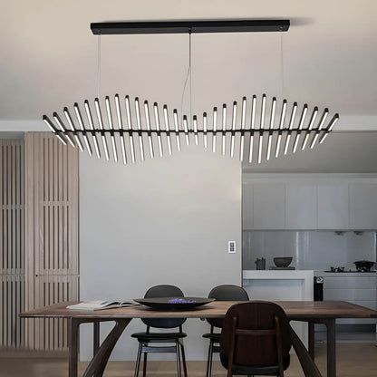 Lampa sufitowa FORMS — modułowy żyrandol z linii świetlnych kul LED | Norivo Norivo