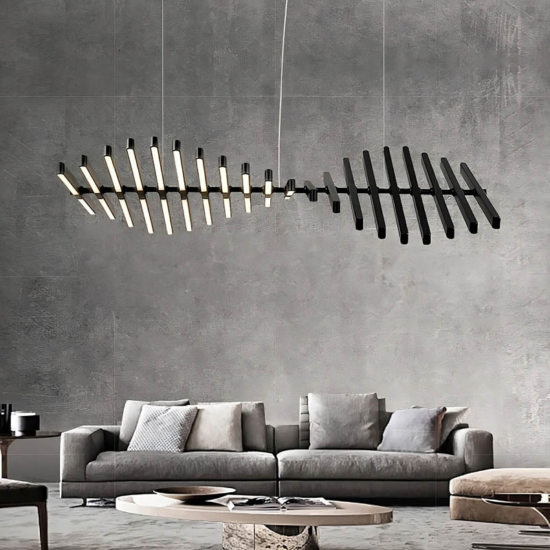 Lampa sufitowa FORMS — modułowy żyrandol z linii świetlnych kul LED | Norivo Norivo