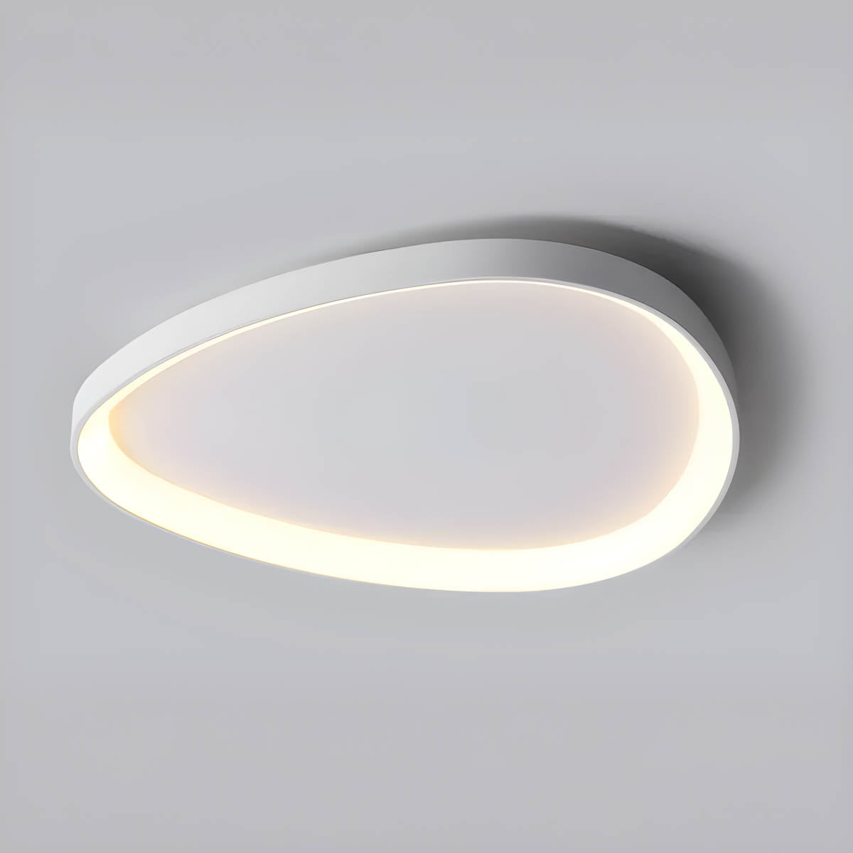 Plafon DEWY — okrągła, minimalistyczna lampa sufitowa, biała lub czarna | Norivo Norivo