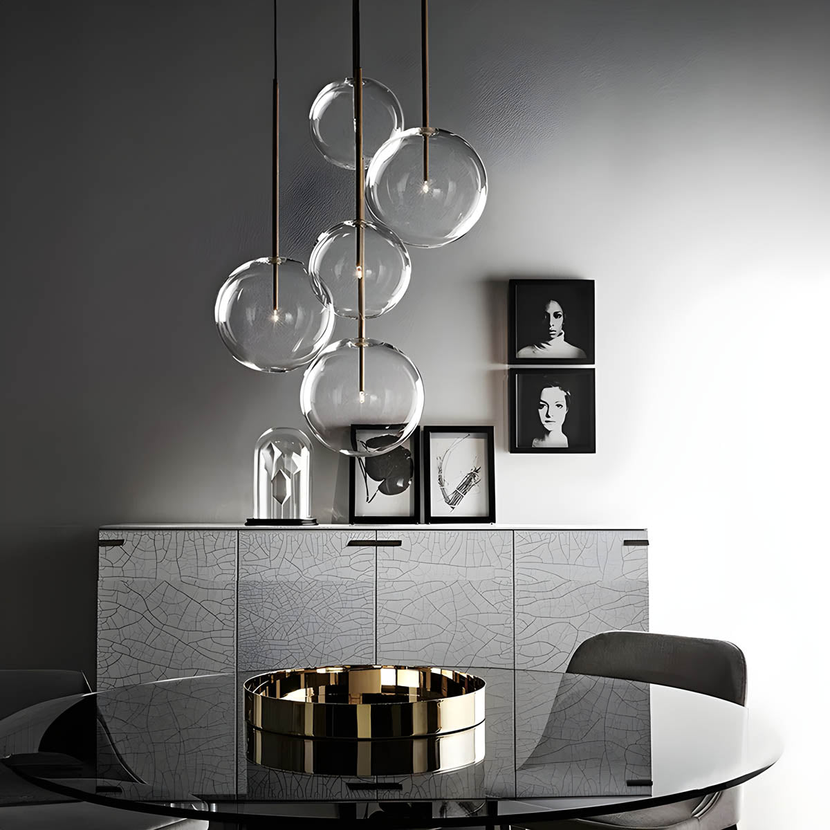 Lampa wisząca ORB — minimalistyczna kula szklana | Norivo Norivo