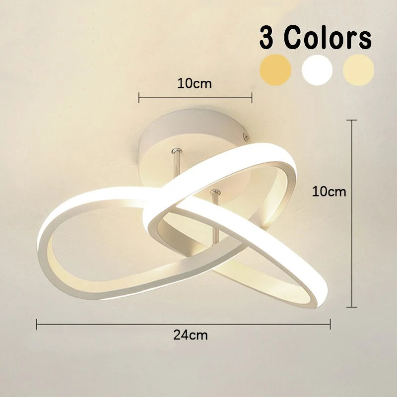 Lampa sufitowa LED — geometryczna oprawa trzy pierścienie, styl modern | Norivo Norivo