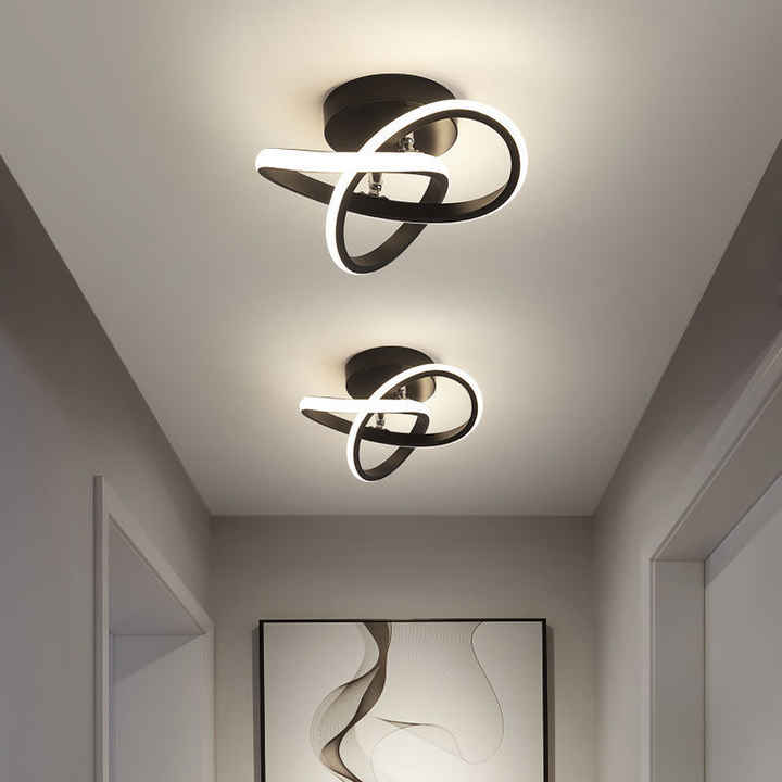 Lampa sufitowa LED — geometryczna oprawa trzy pierścienie, styl modern | Norivo Norivo