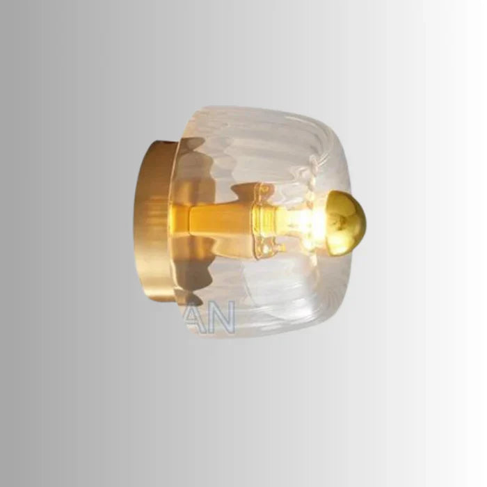 Elegancka lampa sufitowa szklana z kryształowym designem — plafon LED, srebrny lub złoty | Norivo Norivo