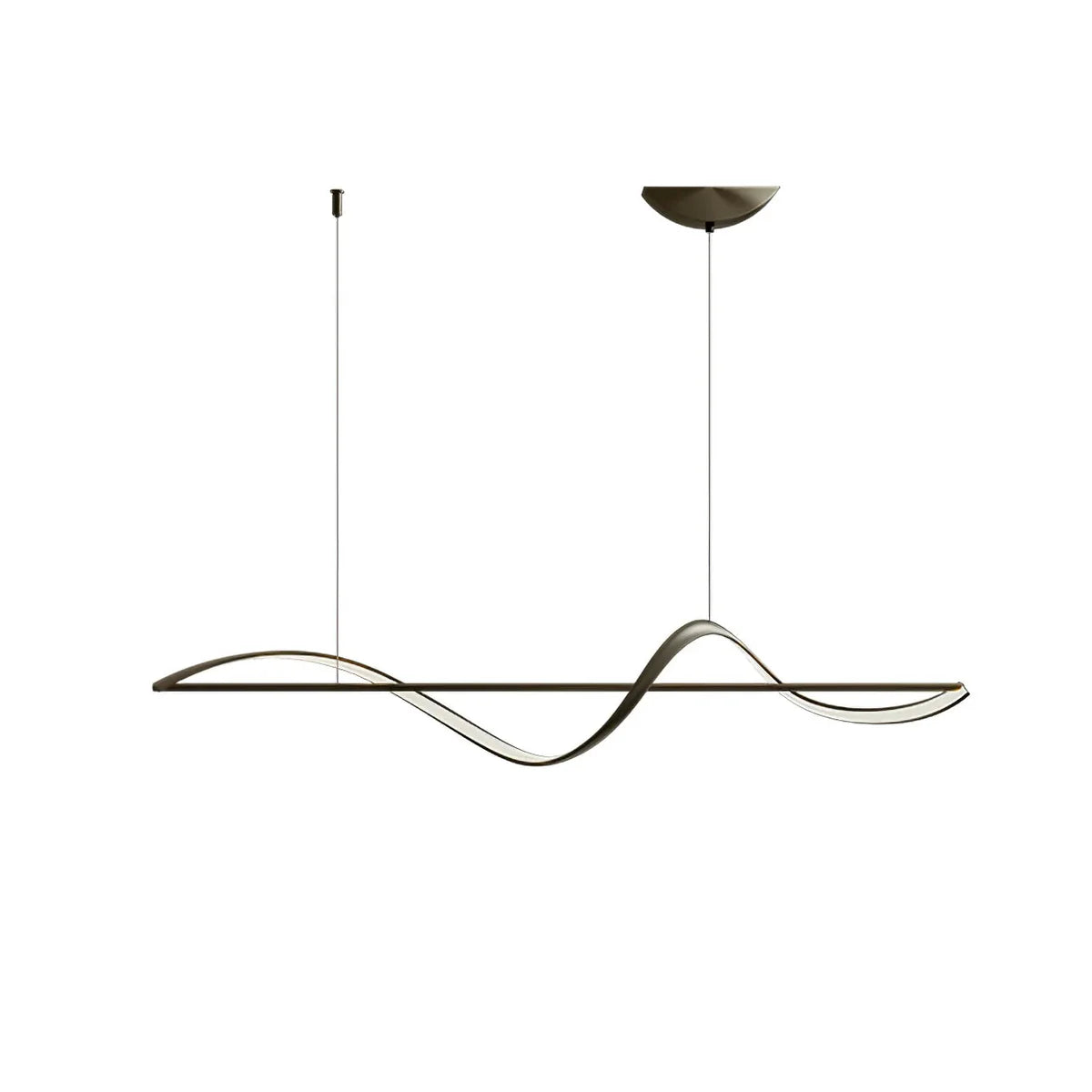 Lampa wisząca Fala LED — dynamiczna forma nad stół lub wyspę | Norivo Norivo