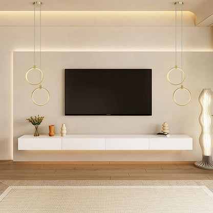 Lampa wisząca LED geometryczna — złoty design | Norivo Norivo