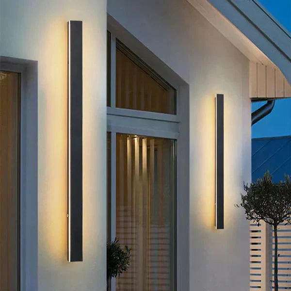 Pionowa lampa LED na elewację — ścienna zewnętrzna | Norivo Norivo