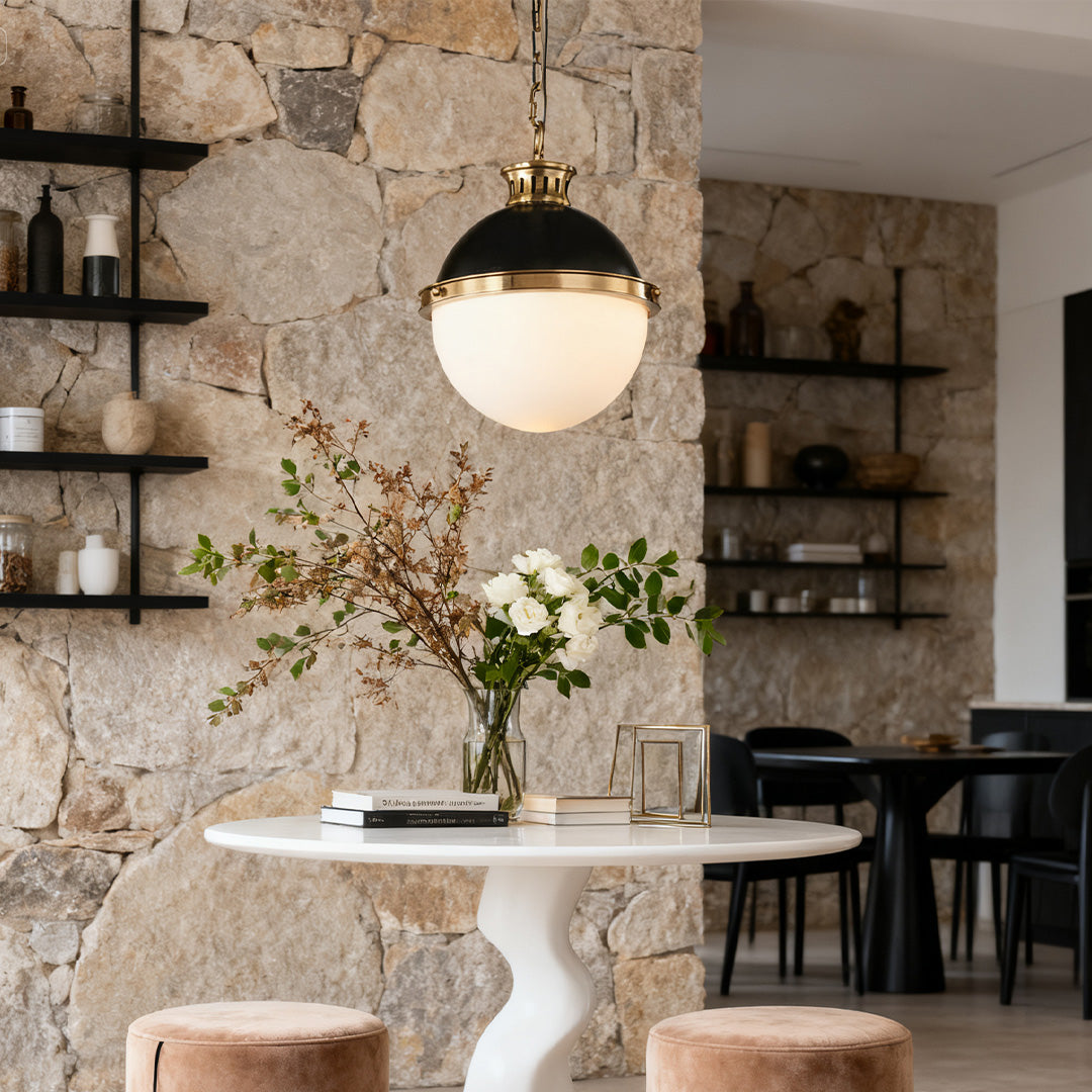 Lampa kula szklana zdjęcie 3