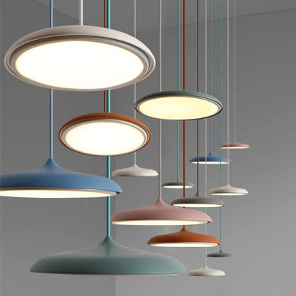 Lampa wisząca LED ultracienki klosz — designerska | Norivo Norivo
