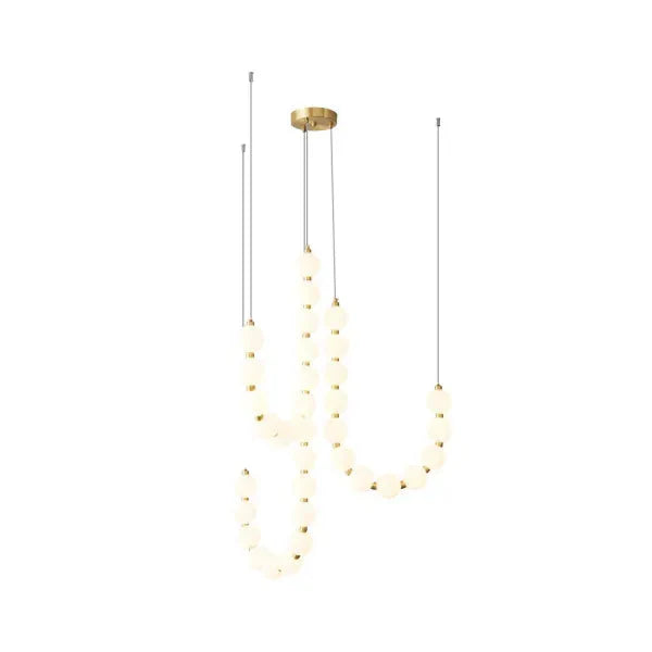 Lampa wisząca LED — efektowna forma naszyjnika z kulami świetlnymi | Norivo Norivo