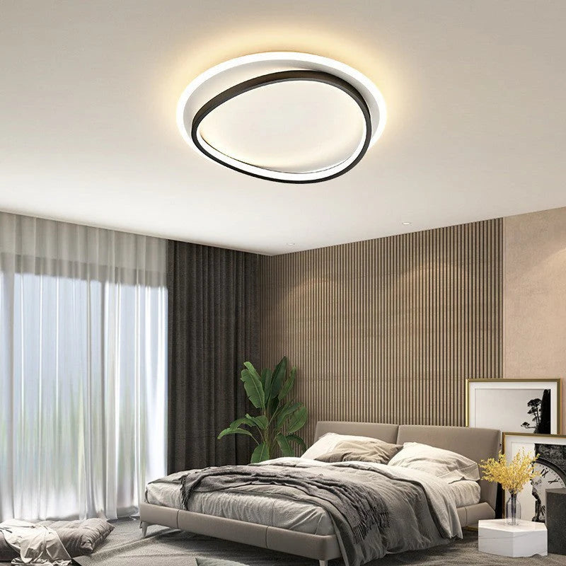 Nowoczesna lampa sufitowa LED — futurystyczny design, 3 kolory | Norivo Norivo