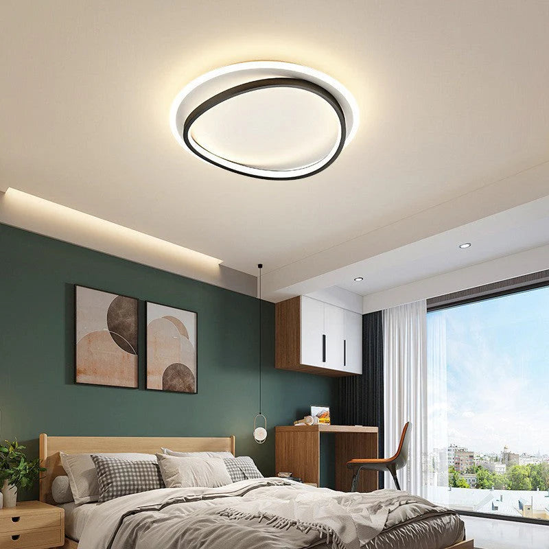 Nowoczesna lampa sufitowa LED — futurystyczny design, 3 kolory | Norivo Norivo