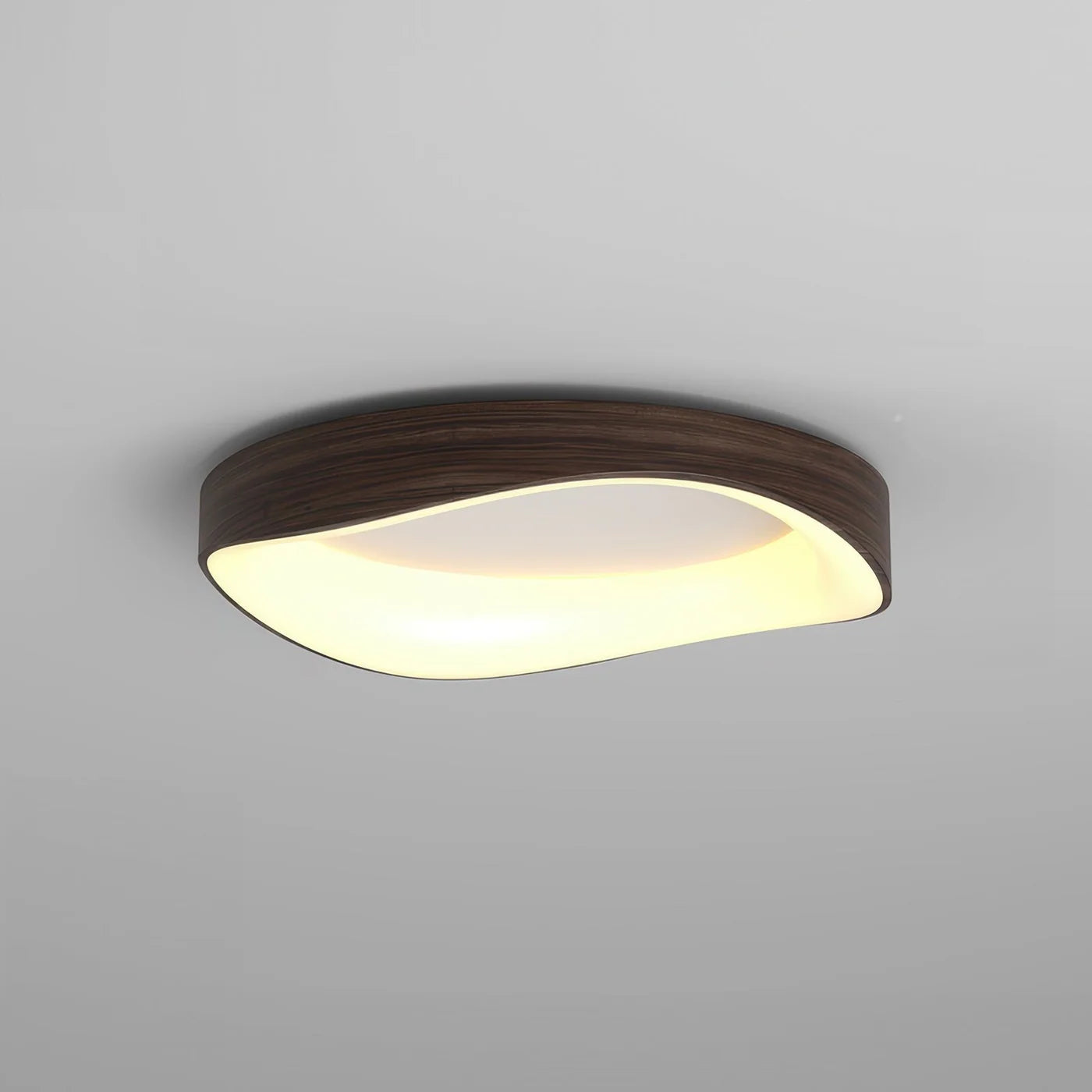 Skandynawska lampa sufitowa LED z efektem drewna — 5 kolorów, 3 rozmiary | Norivo Norivo