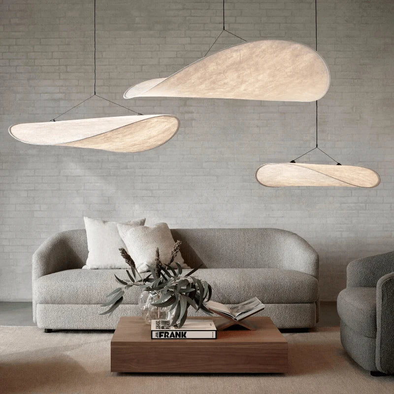 Designerska lampa wisząca Japandi — podłużny panel, nowoczesna elegancja | Norivo Norivo
