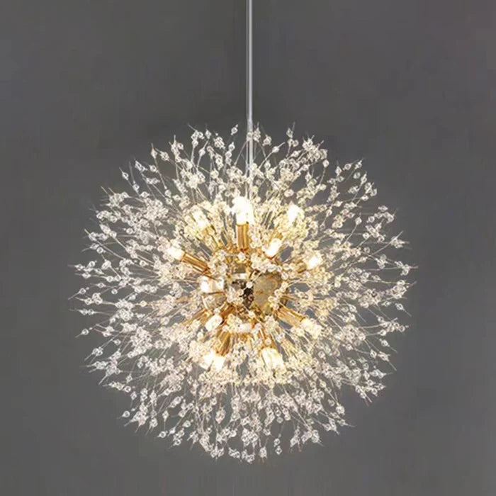 Ekskluzywny żyrandol z kryształkami — efektowna lampa sufitowa glamour | Norivo Norivo